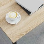 vidaXL Table basse Sonoma 60 x 50 x 36 cm Bois d'ingénierie