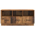 vidaXL Meuble TV Bois ancien 102 x 34 5 x 47 cm Bois d'ingénierie