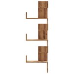 vidaXL Étagère d'angle murale chêne artisanal bois d'ingénierie