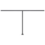 vidaXL Auvent manuel rétractable avec LED 450x300 cm Jaune et blanc