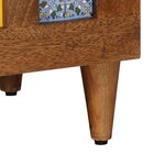 vidaXL Buffet 2 Pièces Noyer 60 x 33 x 75 cm Bois de mangue massif