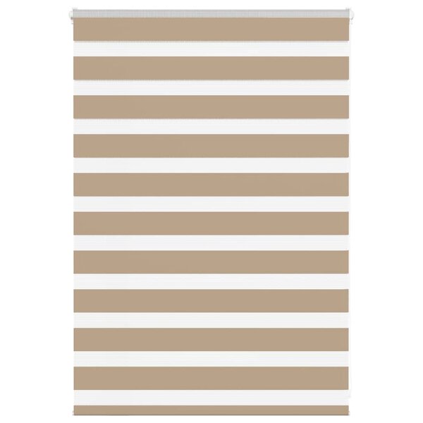 vidaXL Store zèbre marron sable largeur du tissu 105 9 cm polyester