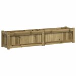 vidaXL Jardinières 2 Pièces bois de pin imprégné
