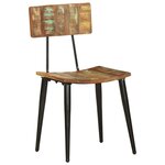vidaXL Chaises de salle à manger 2 Pièces Bois de récupération solide