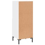 vidaXL Buffet Blanc brillant 34 5x34x90 cm Bois d'ingénierie
