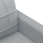 vidaXL Ensemble de canapés 3 Pièces coussins gris clair tissu