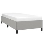 vidaXL Cadre de lit sans matelas gris clair 90x200 cm tissu