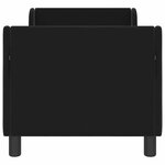 vidaXL Cadre de lit pour tout-petit avec tête de lit Noir 70 x 140 cm