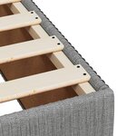 vidaXL Sommier à lattes de lit avec matelas gris clair 80x200 cm tissu