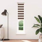 vidaXL Store zèbre marron 45x200 cm largeur du tissu 40 9 cm polyester