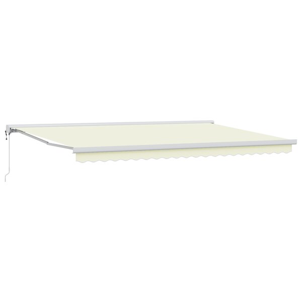 vidaXL Auvent Rétractable Automatique Crème 500x300 cm