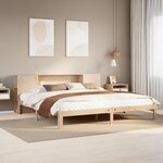 vidaXL Lit bibliothèque sans matelas 180x200 cm bois massif de pin