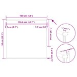 vidaXL Store enrouleur occultant largeur du tissu 156 6 cm polyester