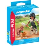 PLAYMOBIL 71759 - Fermière avec chèvre  chevreau et accessoires