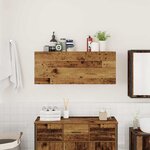 vidaXL Armoire murale de bain vieux bois 100x25x40cm bois d'ingénierie