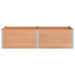 vidaXL Jardinière surélevée Marron 200 x 100 x 54 cm WPC et Aluminium