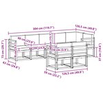 vidaXL Ensemble de canapés d'extérieur 8 pc Naturel et Beige