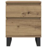 vidaXL Tables de chevet 2 Pièces chêne artisanal 40x35x50 cm