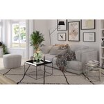 Table basse plateaux pivotants en verre 3 plateaux