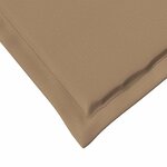 vidaXL Coussins de siège 4 Pièces Taupe 47 x 36 x 2 cm Polyester