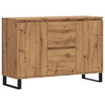 vidaXL Buffet chêne artisanal 104x35x70 cm bois d'ingénierie