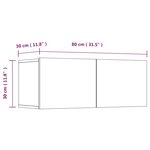 vidaXL Ensemble de meubles TV 4 Pièces Sonoma gris Bois d'ingénierie