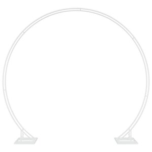 vidaXL Arche de mariage Blanc 220 x 45 x 200 cm Acier