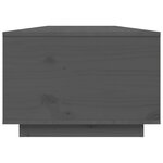 vidaXL Table basse Gris 80x50x35 5 cm Bois massif de pin