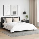 vidaXL Duvet d'été simple avec oreiller 3 Pièces Blanc Microfibre