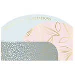 Carte de Vœux Thème Félicitations- Plusieurs Styles - Toutes nos félicitations -Fleurs - Draeger