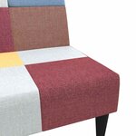 vidaXL Canapé-lit à 2 places tissu