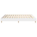 vidaXL Cadre de lit sans matelas blanc 180x200 cm bois d'ingénierie