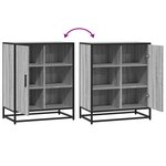 vidaXL Buffet sonoma gris 62x35x76 cm bois d'ingénierie