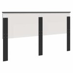 vidaXL Tête de lit Chêne noir 180 cm Bois d'ingénierie