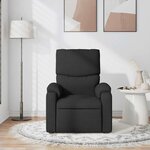 vidaXL Fauteuil de massage inclinable Noir Tissu