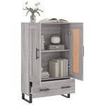 vidaXL Buffet haut sonoma gris 69 5x31x115 cm bois d'ingénierie