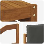 vidaXL Ensemble de canapés d'extérieur 9 pc Naturel et Anthracite
