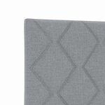 vidaXL Tête de lit gris clair en tissu avec design en blocs de diamant  160 cm