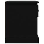 vidaXL Tables de chevet 2 Pièces noir 39x39x47 5 cm bois d'ingénierie