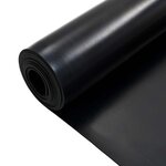 vidaXL Tapis de sol Noir 1 2 x 5 m Caoutchouc