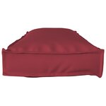 vidaXL Set de coussins de palette 2 Pièces Rouge bordeaux 120 x 40 x 8 cm