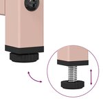 vidaXL Buffet rose 36x39x107 cm acier laminé à froid