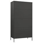 vidaXL Garde-robe Anthracite 90x50x180 cm Acier