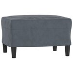 vidaXL Ensemble de canapés 3 Pièces avec coussins gris foncé velours