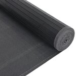 vidaXL Tapis rectangulaire noir 80x300 cm bambou