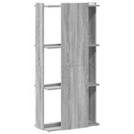 vidaXL Bibliothèque à 3 niveaux sonoma gris 60x30x120 cm