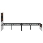 vidaXL Cadre de lit sans matelas chêne marron 120x190 cm