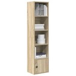 vidaXL Bibliothèque chêne fumé 31x24x127 cm bois d'ingénierie