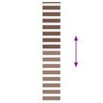 vidaXL Store zèbre marron 45x230 cm largeur du tissu 40 9 cm polyester