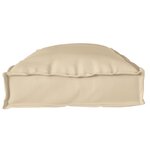 vidaXL Coussins de palette pour banc 2 Pièces Beige 100x40x8 cm Tissu Oxford